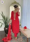 KF 610 Kalaai Viscose Embroidery Kurti With Bottom Dupatta Orders In India